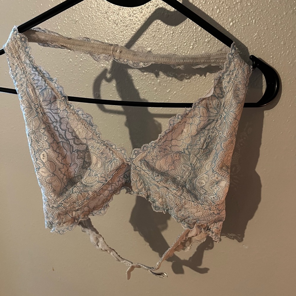 Blue/Lace Bralette